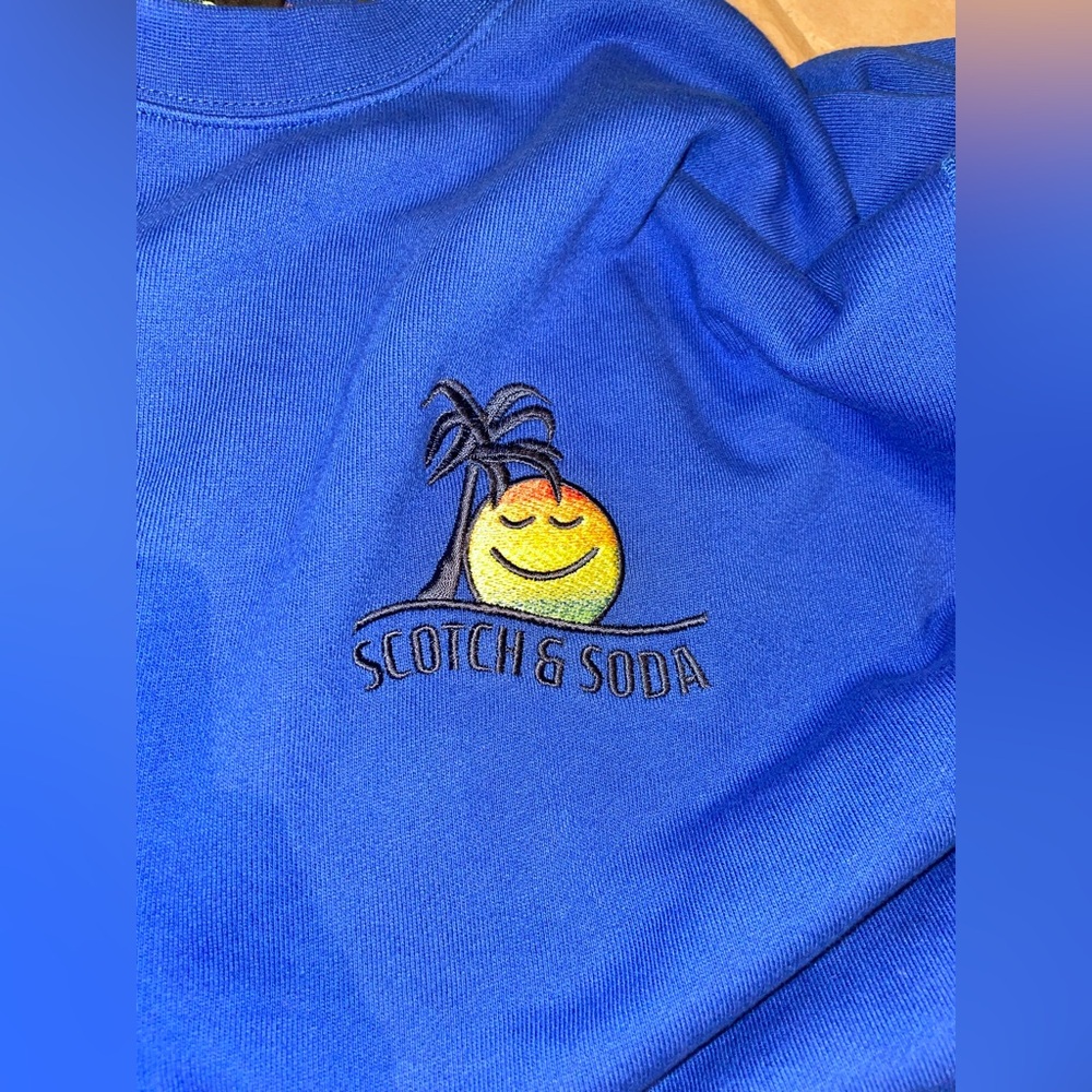 Scotch and Soda Mad Happy Men’s Pullover Shirt Lounge Sweatshirt Sweater Large - Picture 2 of 14